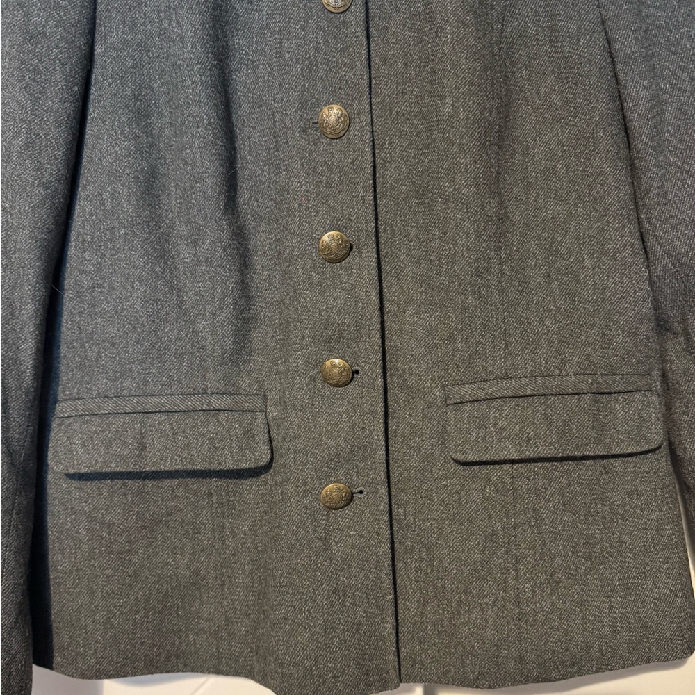 Banana Republic Women's Twill Button Wool Blend Blazer Size 10 - Picture 6 of 7